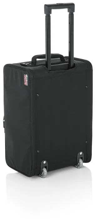 Gator Funda de rack de 3U ligera con asa de arrastre y ruedas - Negro