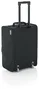 Gator Funda de rack de 3U ligera con asa de arrastre y ruedas - Negro