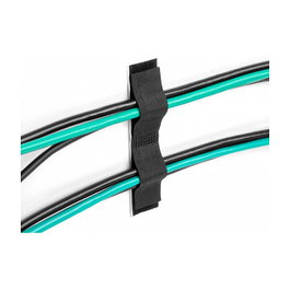 DeLOCK Set de 10 Sujetadores para Cables Autoadhesivos Negro 110 mm x 20 mm