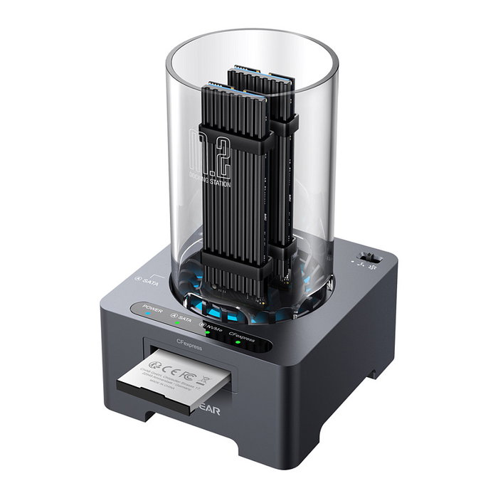 GrauGear G-M2DK-CR-10G Docking Station para SSD M.2 NVMe/NGFF y CF-Express USB 3.2 Gen 2 10 Gbit/s Gris GrauGear G-M2DK-CR-10G Docking Station para SSD M.2 NVMe/NGFF y CF-Express USB 3.2 Gen 2 10 Gbit/s Gris