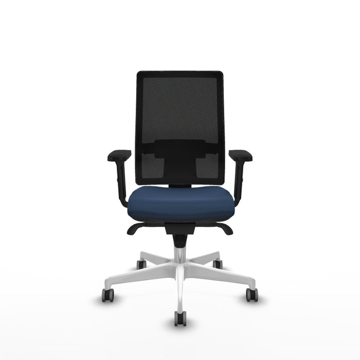 PIQUERAS Y CRESPO Silla de oficina Horna con mecanismo Sincro, Azul marino y Negro PIQUERAS Y CRESPO Silla de oficina Horna con mecanismo Sincro, Azul marino y Negro