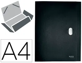 Leitz Carpeta de Proyectos DIN A4 Polipropileno Lomo 38 mm Negro Reciclado