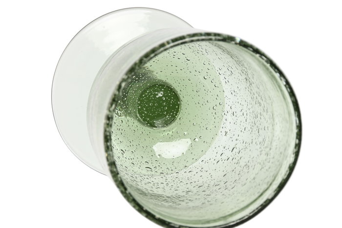 DKD Home Decor Set de 6 Copas de Cristal Burbujas Verde 300ml DKD Home Decor Set de 6 Copas de Cristal Burbujas Verde 300ml