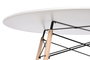 DKD Home Decor Mesa Redonda de Comedor MDF y Abedul Blanco