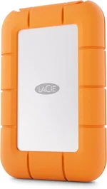 LaCie STMF1000400 SSD Externo Rugged Mini 1 TB, Portátil, USB-C 3.2 Gen 2x2, 2000 MB/s, Resistente IP54 a Agua/Polvo/Caídas, Gris y Naranja