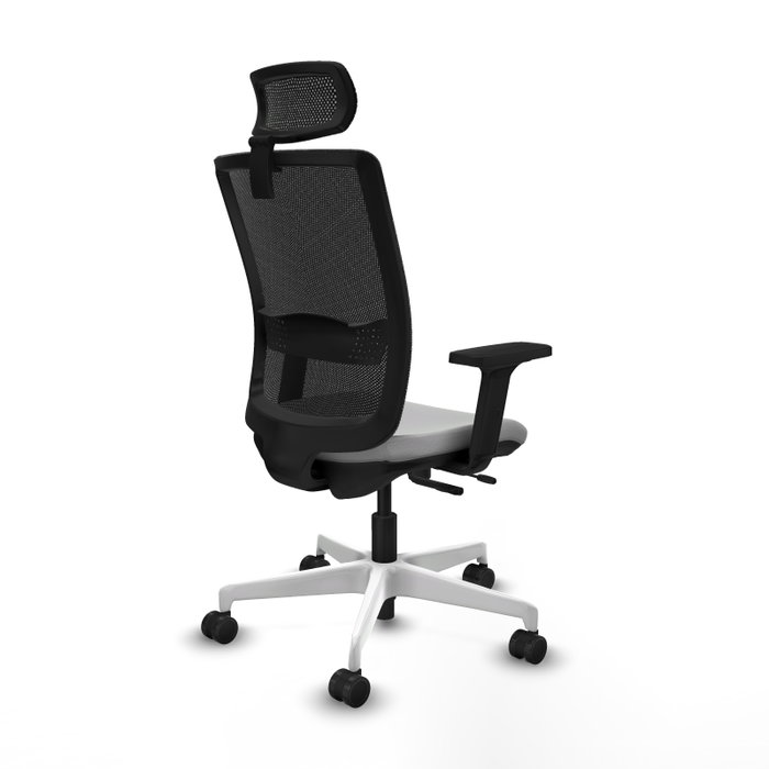 PIQUERAS Y CRESPO Silla de oficina Haches con mecanismo Sincro/Traslack, Gris claro y Negro PIQUERAS Y CRESPO Silla de oficina Haches con mecanismo Sincro/Traslack, Gris claro y Negro