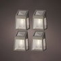 Lumineo Apliques de Pared Solares LED Blanco Cálido, Set de 4, Referencia 898174