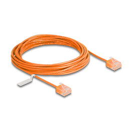 DeLOCK Cable de red RJ45 Cat.6 UTP Ultra Slim 5 m Naranja