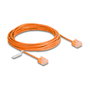 DeLOCK Cable de red RJ45 Cat.6 UTP Ultra Slim 5 m naranja con enchufes cortos