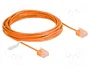DeLOCK Cable de red RJ45 Cat.6 UTP Ultra Slim 5 m naranja con enchufes cortos