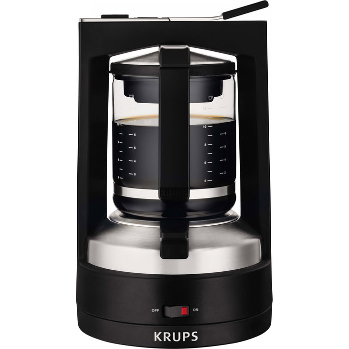 Krups KM4682 Cafetera de Filtro 1L, 850W, Blanca, con Apagado Automático y Filtro de Agua, Color Blanco