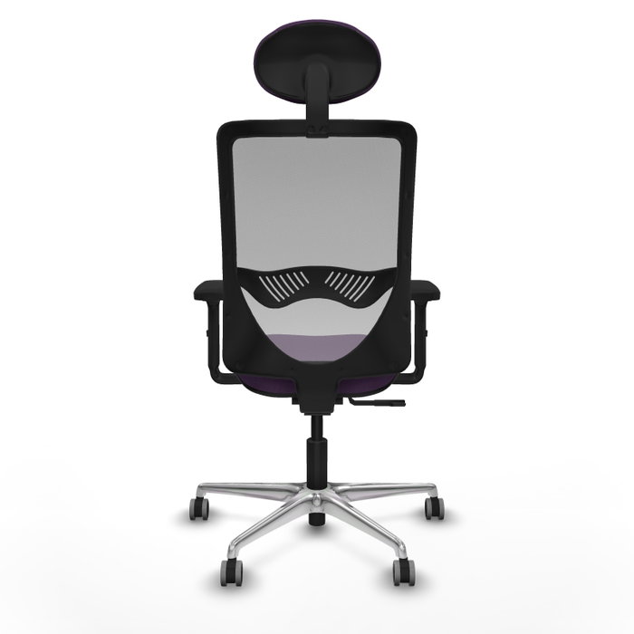 PIQUERAS Y CRESPO Silla de oficina Zulema con Mecanismo Sincro, Morado y Gris