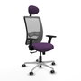 PIQUERAS Y CRESPO Silla de oficina Zulema con Mecanismo Sincro, Morado y Gris