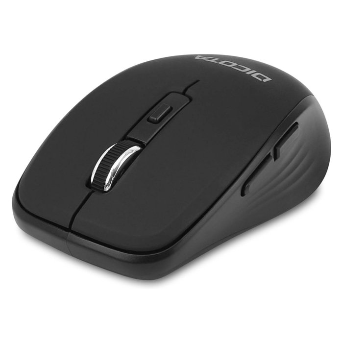 DICOTA Travel Bluetooth Mouse D31980, Ambidextro, 1600 DPI, Negro DICOTA Travel Bluetooth Mouse D31980, Ambidextro, 1600 DPI, Negro
