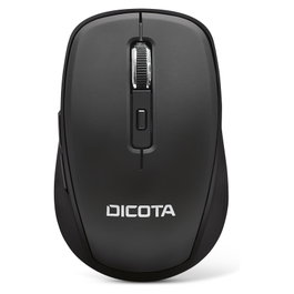 DICOTA Travel Bluetooth Mouse D31980, Ambidextro, 1600 DPI, Negro