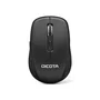 Dicota D31980 Ratón Inalámbrico Bluetooth para Viajes, Ambidiestro, 1600 DPI, 5 Botones, Negro
