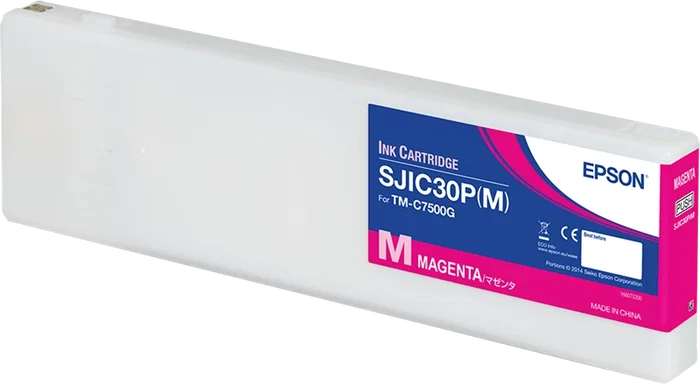 Epson SJIC30P-M Cartucho de tinta magenta original C33S020641 para ColorWorks C7500G Epson SJIC30P-M Cartucho de tinta magenta original C33S020641 para ColorWorks C7500G