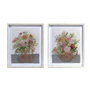 DKD Home Decor Cuadro PS Cristal 53x2,5x63 Florero Surtido de 2 unidades