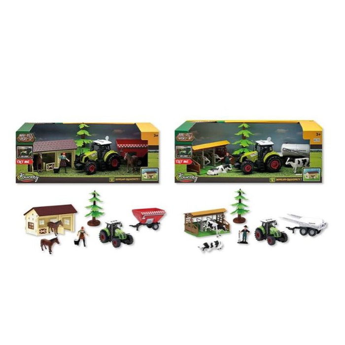 Jugatoys Granja con animales y tractor con luces y sonidos
