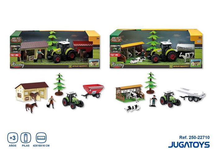 Jugatoys Granja con animales y tractor con luces y sonidos