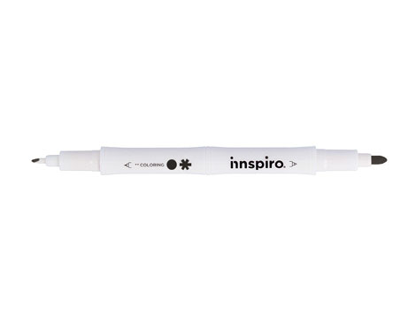 Innspiro Rotulador COLORING Doble Punta Negro 0,4mm/0,8mm Innspiro Rotulador COLORING Doble Punta Negro 0,4mm/0,8mm