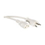 Cable de alimentación T12 a C13, blanco, 1,8 m