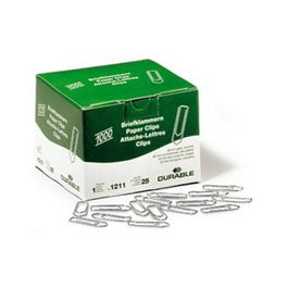 Durable 121125 Clips de papel 32 mm, 1000 unidades