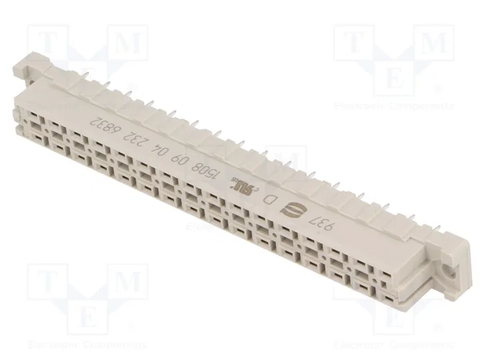 HARTING Conector DIN 41612 hembra 32 pines THT recto HARTING Conector DIN 41612 hembra 32 pines THT recto