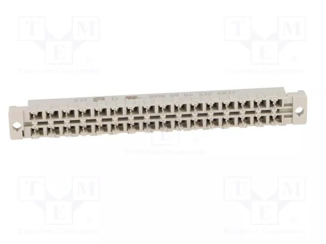HARTING Conector DIN 41612 hembra 32 pines THT recto HARTING Conector DIN 41612 hembra 32 pines THT recto