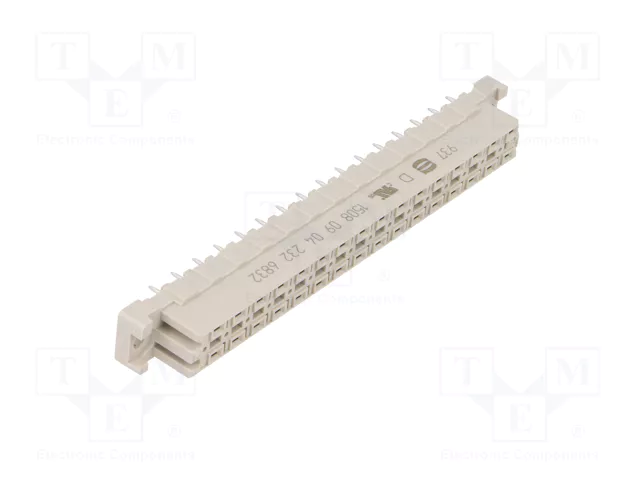 HARTING Conector DIN 41612 hembra 32 pines THT recto HARTING Conector DIN 41612 hembra 32 pines THT recto