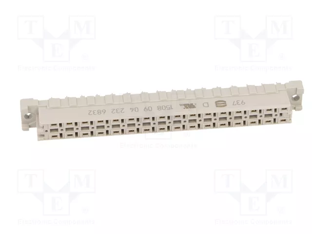 HARTING Conector DIN 41612 hembra 32 pines THT recto HARTING Conector DIN 41612 hembra 32 pines THT recto