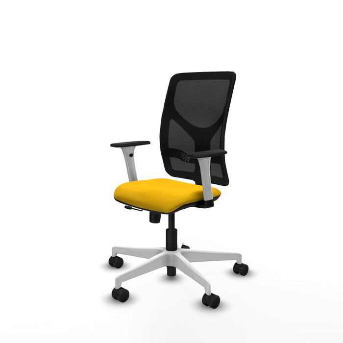 PIQUERAS Y CRESPO Silla de oficina Motilla con mecanismo Sincro/Traslack Amarillo y Negro PIQUERAS Y CRESPO Silla de oficina Motilla con mecanismo Sincro/Traslack Amarillo y Negro