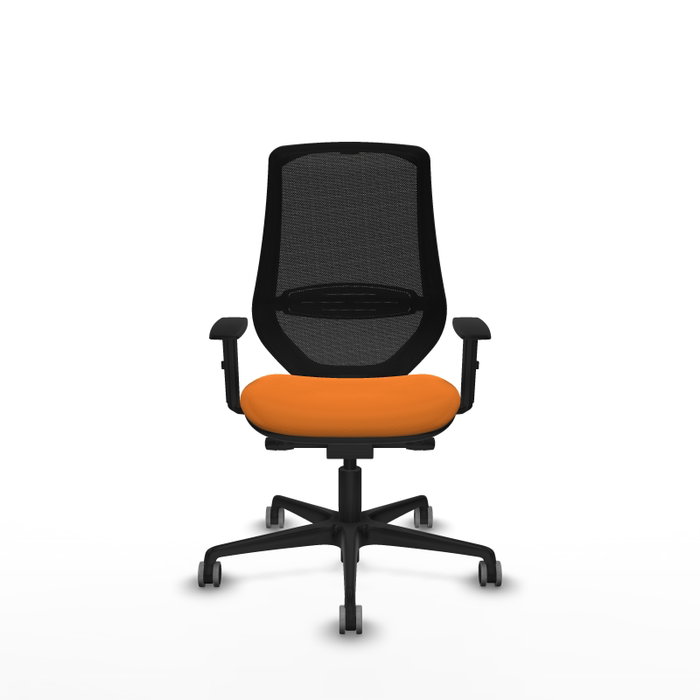 PIQUERAS Y CRESPO Silla de oficina Mardos Naranja y Negro