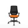 PIQUERAS Y CRESPO Silla de oficina Mardos Naranja y Negro