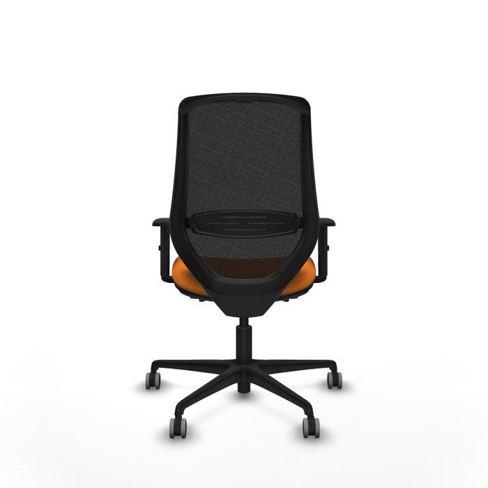 PIQUERAS Y CRESPO Silla de oficina Mardos Naranja y Negro