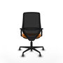 PIQUERAS Y CRESPO Silla de oficina Mardos Naranja y Negro
