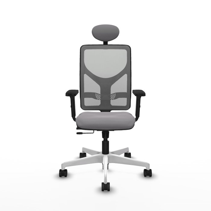 PIQUERAS Y CRESPO Silla de oficina Motilla Gris con mecanismo Sincro/Traslack