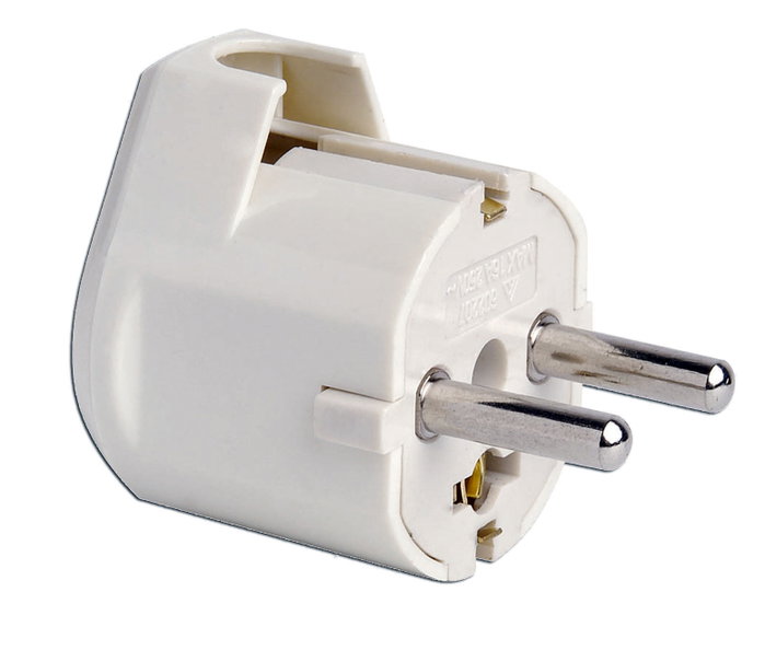 Simon Clavija Schuko 2p+t 16A 250V~ Salida Lateral Blanca Simon Clavija Schuko 2p+t 16A 250V~ Salida Lateral Blanca
