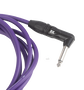 Cable Ek Audio para Guitarra Jack Recto-Acodado 3M Violeta