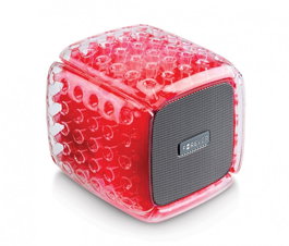 Forever Altavoz Bluetooth BumpAir BS-700, Impermeable IPX6, 5W, Batería 5h, TWS, RGB, MicroSD/AUX, Color Rojo