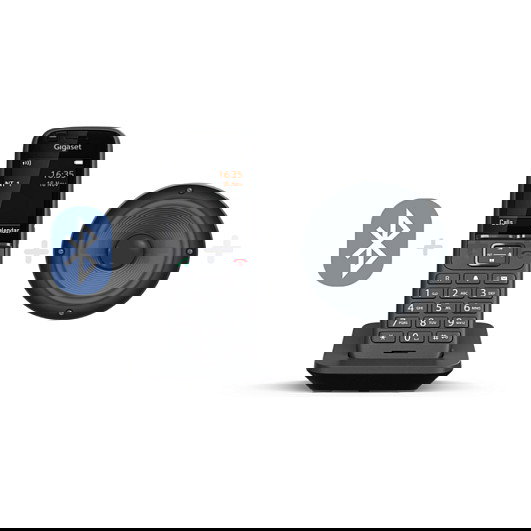 Gigaset S700H Pro Teléfono DECT Inalámbrico con Altavoz, Identificador de Llamadas y Pantalla TFT a Color, Antracita