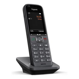 Gigaset S700H Pro Teléfono DECT Inalámbrico con Altavoz, Identificador de Llamadas y Pantalla TFT a Color, Antracita