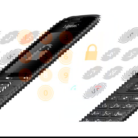 Gigaset S700H Pro Teléfono DECT Inalámbrico con Altavoz, Identificador de Llamadas y Pantalla TFT a Color, Antracita