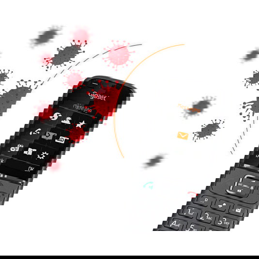 Gigaset S700H Pro Teléfono DECT Inalámbrico con Altavoz, Identificador de Llamadas y Pantalla TFT a Color, Antracita