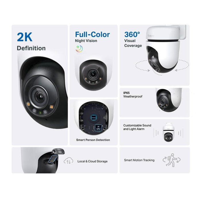 TP-Link Tapo C510W Blanco/Negro
