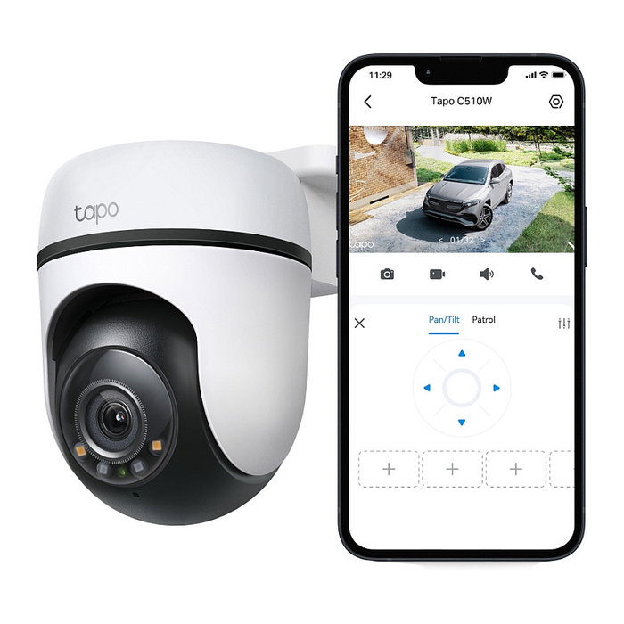 TP-Link Tapo C510W Cámara de Seguridad IP 2K con Rotación 360º
