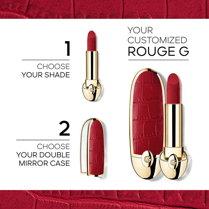 Guerlain Rouge G Velvet Barra de Labios Recarga Mate Aterciopelada de Larga Duración #819 3,5 g