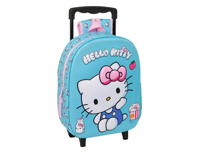 Safta Mochila Trolley 3D Hello Kitty con Ruedas Safta Mochila Trolley 3D Hello Kitty con Ruedas