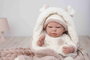 Muñecas Arias Muñeca Reborn Anna 40 cm con Manta y Peluche Español