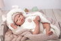 Muñecas Arias Muñeca Reborn Anna 40 cm con Manta y Peluche Español